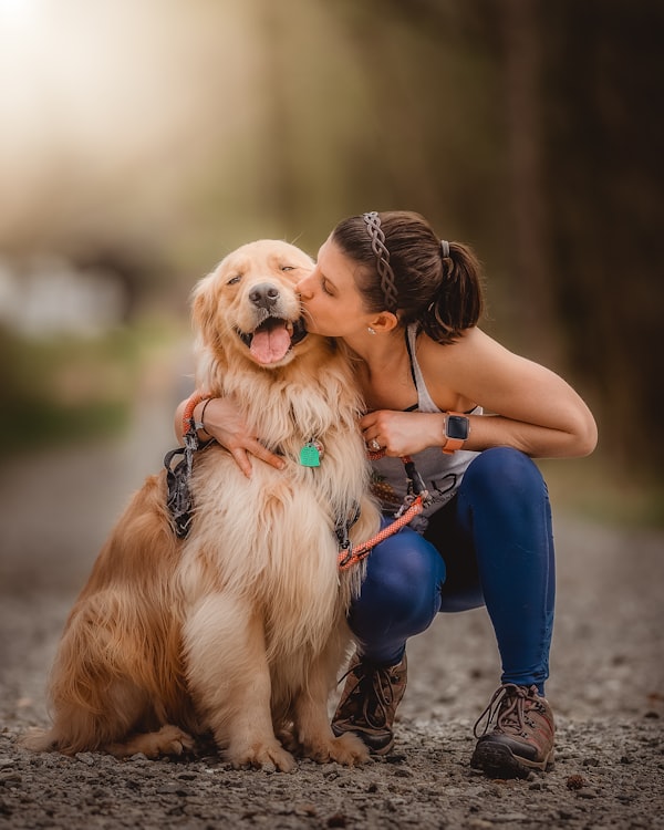 Our vet with a patient